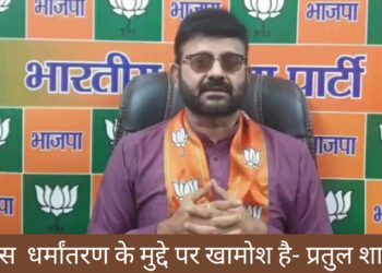 कांग्रेस अंग्रेजी ताकतों के इशारों पर चलते दिख रही- प्रतुल शाहदेव!