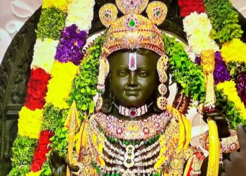 राम भगवान प्राण प्रतिष्ठा का पूरा हुआ दिव्य अनुष्ठान मोदी-भागवत-योगी बने यजमान !
