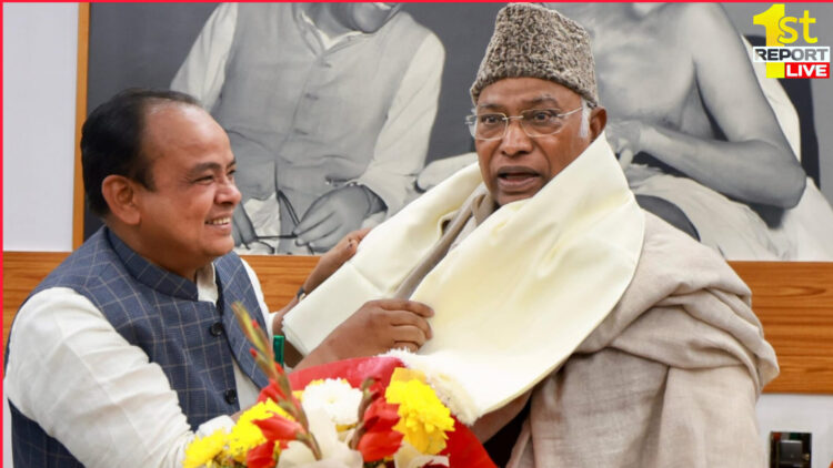 कांग्रेस के राष्ट्रीय अध्यक्ष मल्लिकार्जुन खड़गे से मिले मंत्री डॉ० इरफ़ान अंसारी !