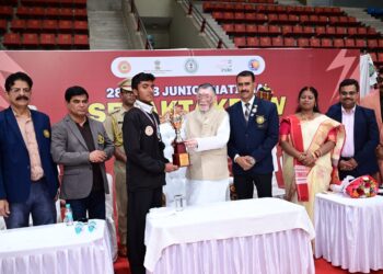 झारखंड राज्यपाल ने28वें सब-जूनियर राष्ट्रीय सेपक टकरा चैंपियनशिप–2026 के समापन समारोह मेंखिलाड़ियों को बधाई दी !