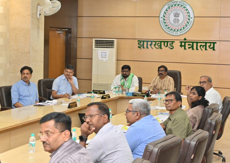झारखंड के मुख्यमंत्री हेमन्त सोरेन की अध्यक्षता में जल संसाधन विभाग की उच्च स्तरीय समीक्षात्मक बैठक सम्पन्न !